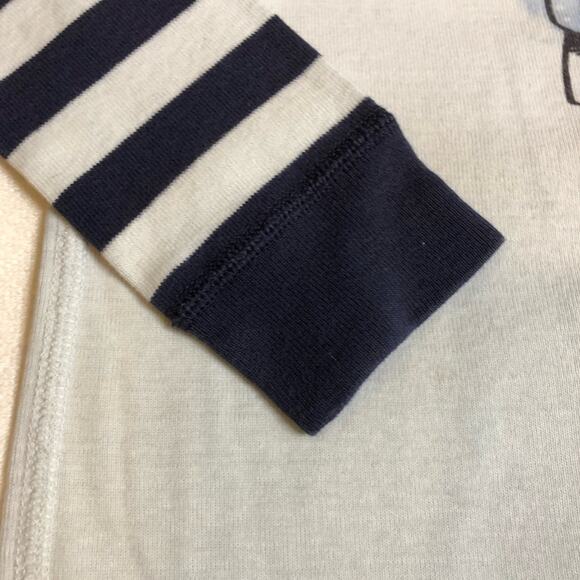 Hanna Andersson white navy Frozen Olaf pajamas size 130 or US 8 - Picture 5 of 8